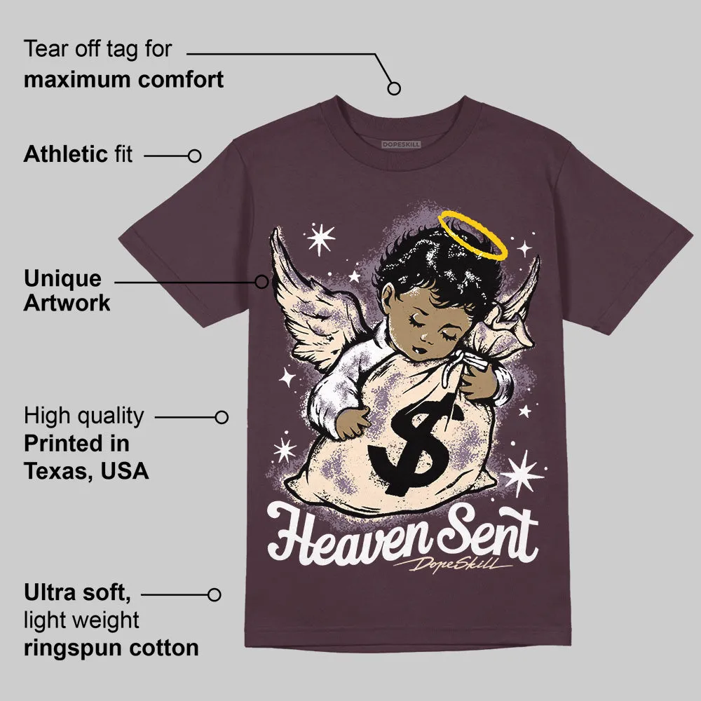 Burgundy Crush 3s DopeSkill Maroon T-shirt Heaven Sent Graphic sold by DopeSkill product image thumbnail 2