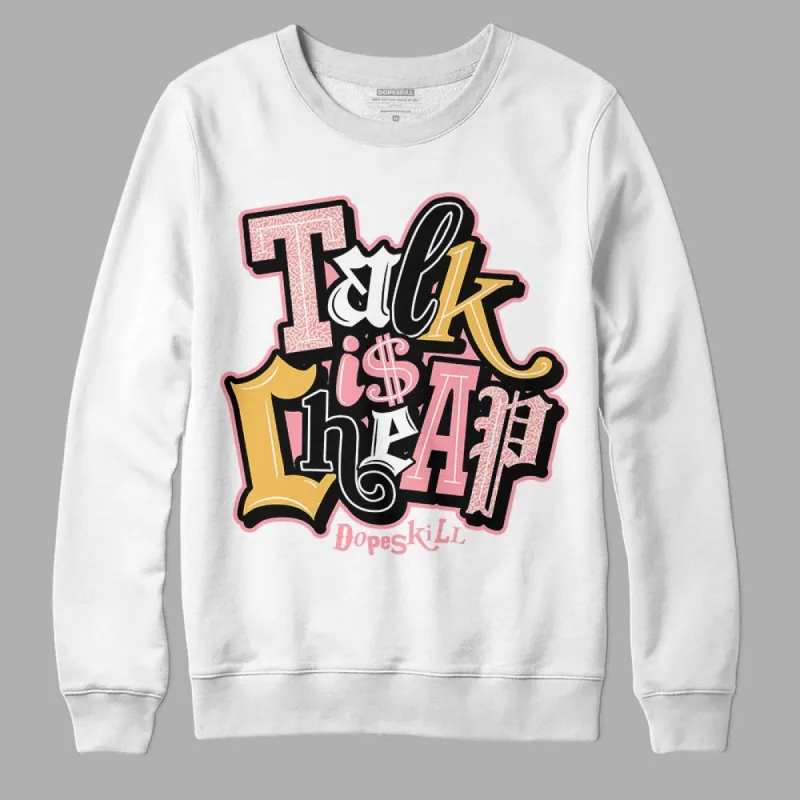 Red Stardust 3s DopeSkill Sweatshirt Talk Is Chip Graphic sold by DopeSkill
