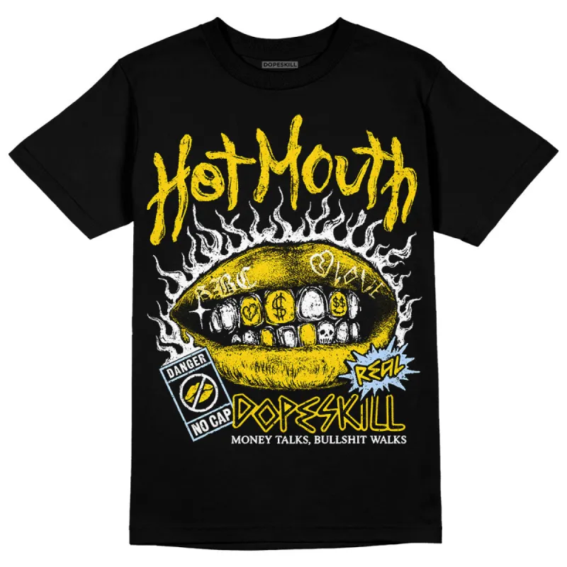 Yellow Ochre 6s DopeSkill T-Shirt Hot Mouth Graphic sold by DopeSkill