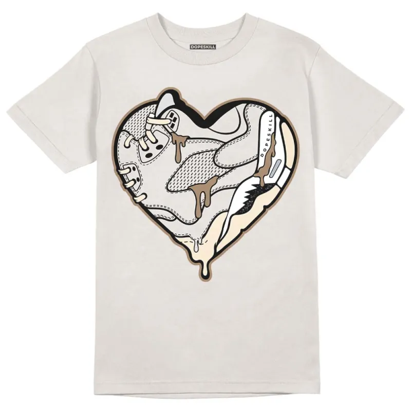 Sail 5s DopeSkill Sand T-shirt Heart Jordan 5 Graphic sold by DopeSkill