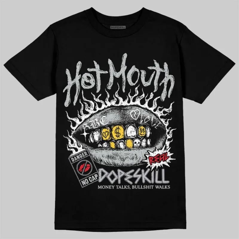 Wolf Grey 12s DopeSkill T-Shirt Hot Mouth Graphic sold by DopeSkill