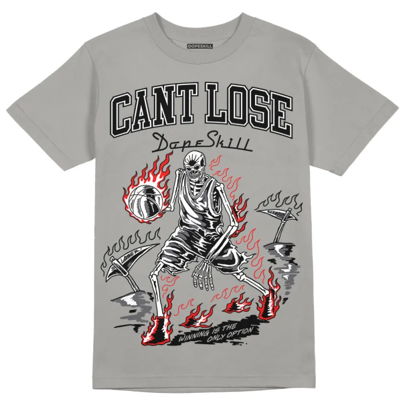 Wet Cement 4s DopeSkill Grey T-shirt Cant Lose Graphic sold by DopeSkill