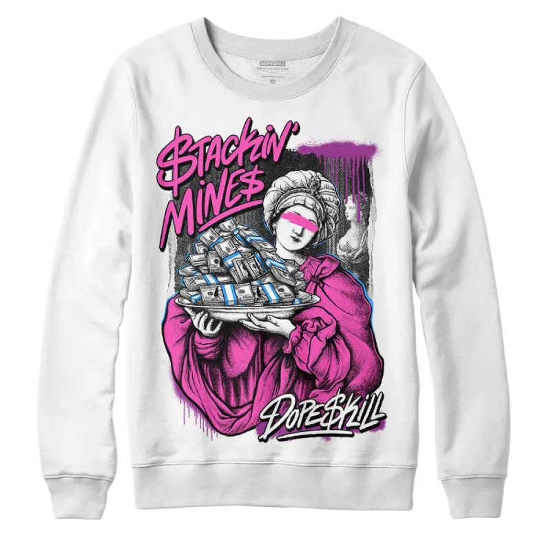 Hyper Violet 4s DopeSkill Sweatshirt Stackin Mines Graphic sold by DopeSkill