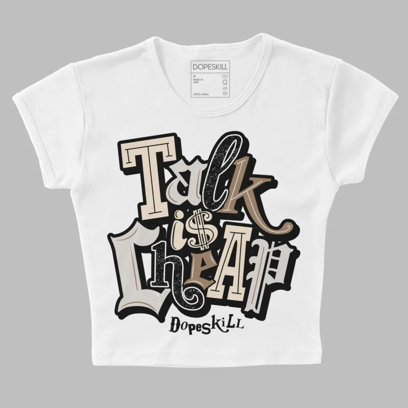 Sail 5s DopeSkill Women's Crop Top Talk Is Chip Graphic sold by DopeSkill