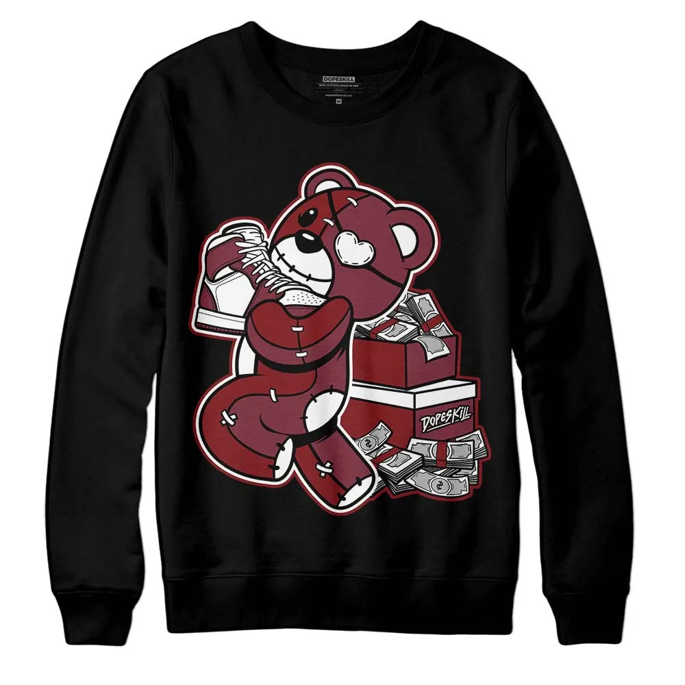 Team Red 1s DopeSkill Sweatshirt Bear Steals Sneaker Graphic sold by DopeSkill product image thumbnail 2