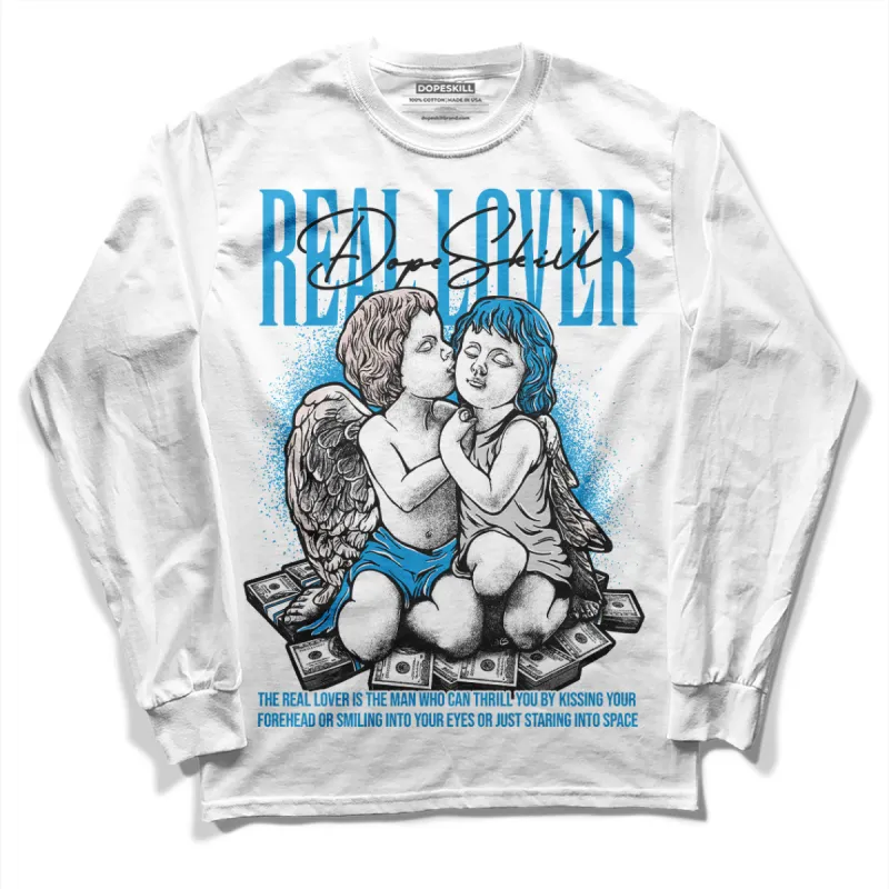 Military Blue 4s DopeSkill Long Sleeve T-Shirt Real Lover Graphic sold by DopeSkill