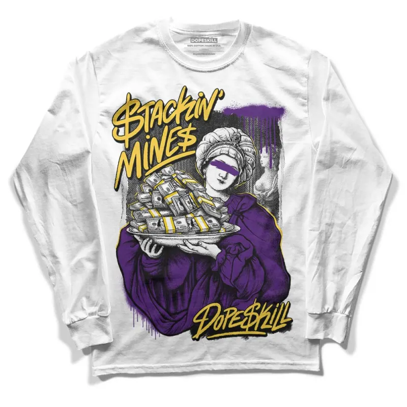 Field Purple 12s DopeSkill Long Sleeve T-Shirt Stackin Mines Graphic sold by DopeSkill