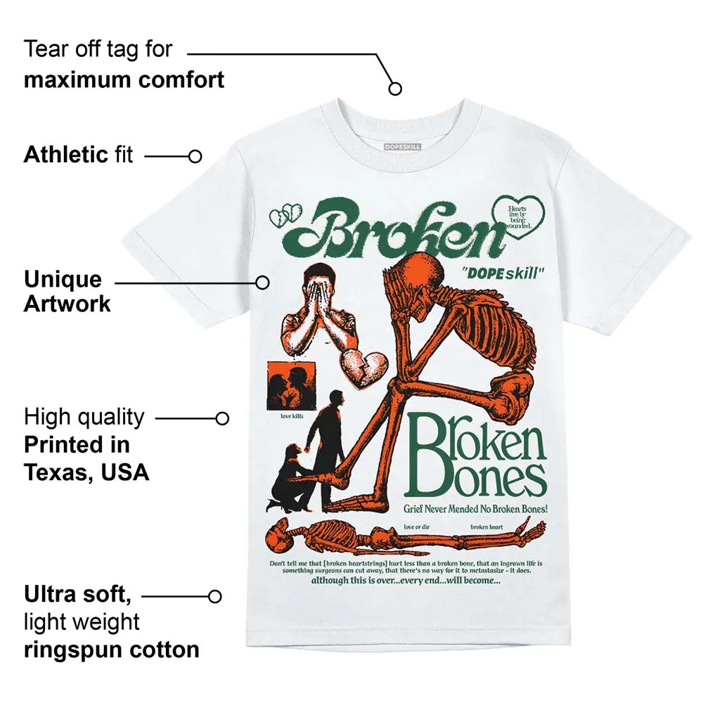 Dunk Team Dark Green Orange DopeSkill T-Shirt Broken Bones Graphic sold by DopeSkill product image thumbnail 3