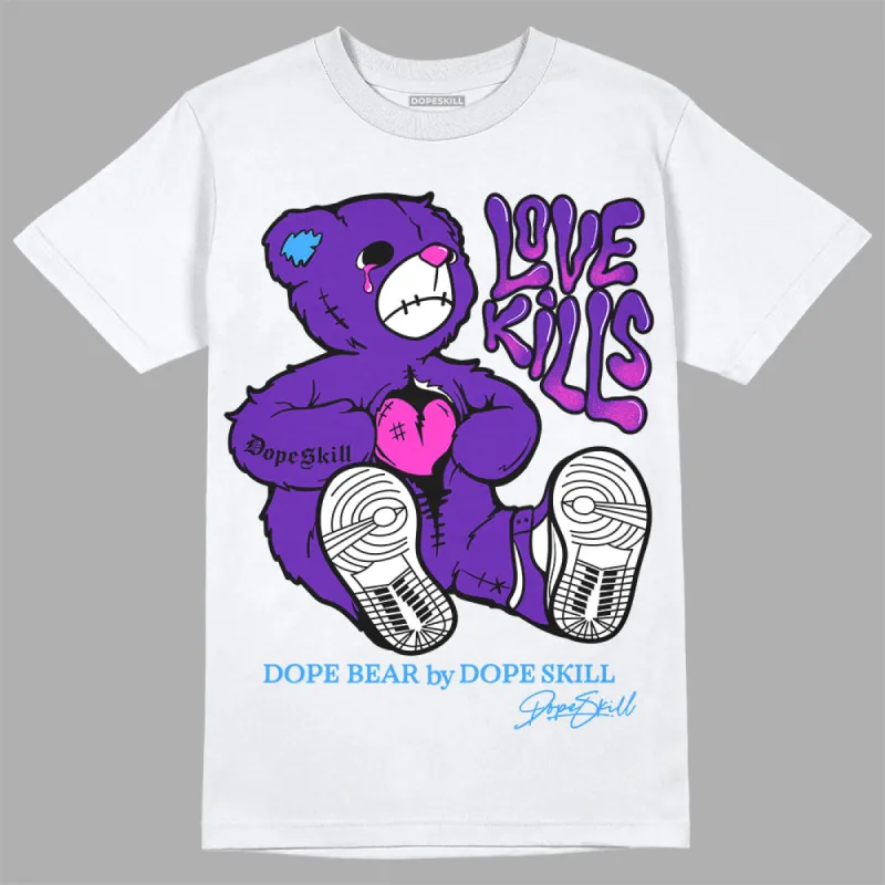 Dunk Purple Championship Court White DopeSkill T-Shirt Love Kills Graphic sold by DopeSkill