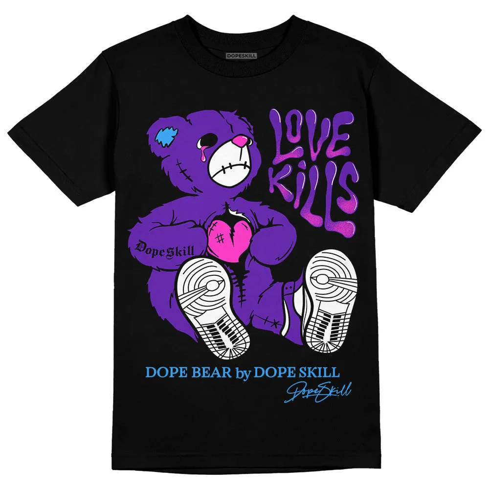 Dunk Purple Championship Court White DopeSkill T-Shirt Love Kills Graphic sold by DopeSkill product image thumbnail 2
