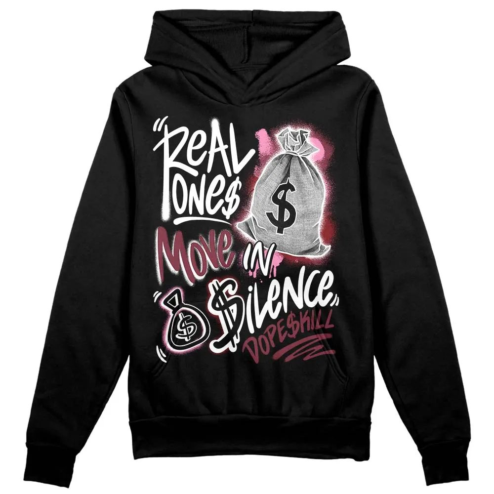 Team Red 1s DopeSkill Hoodie Sweatshirt Real Ones Move In Silence Graphic sold by DopeSkill product image thumbnail 2