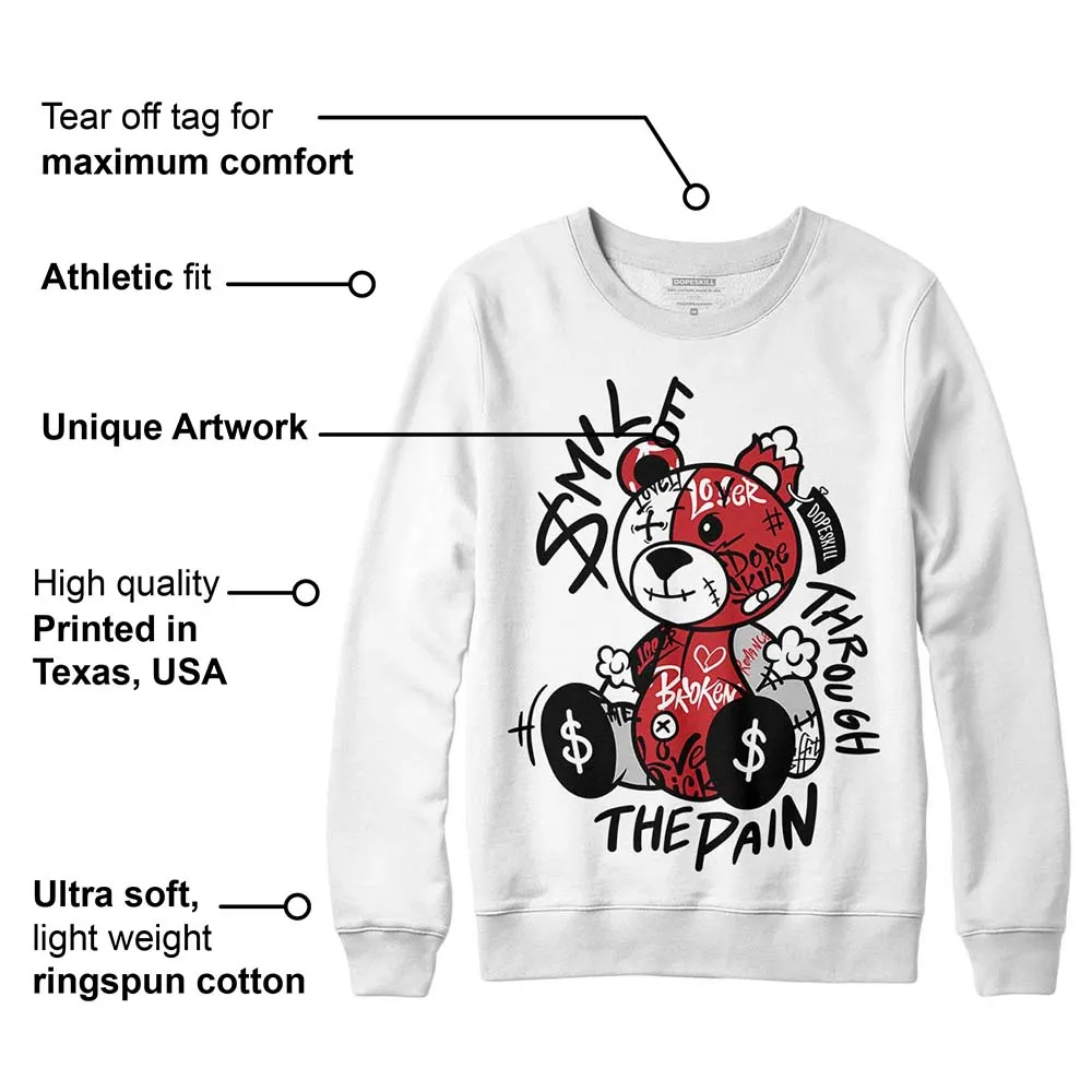 Red Taxi 12s DopeSkill Sweatshirt Smile Through The Pain Graphic sold by DopeSkill product image thumbnail 3