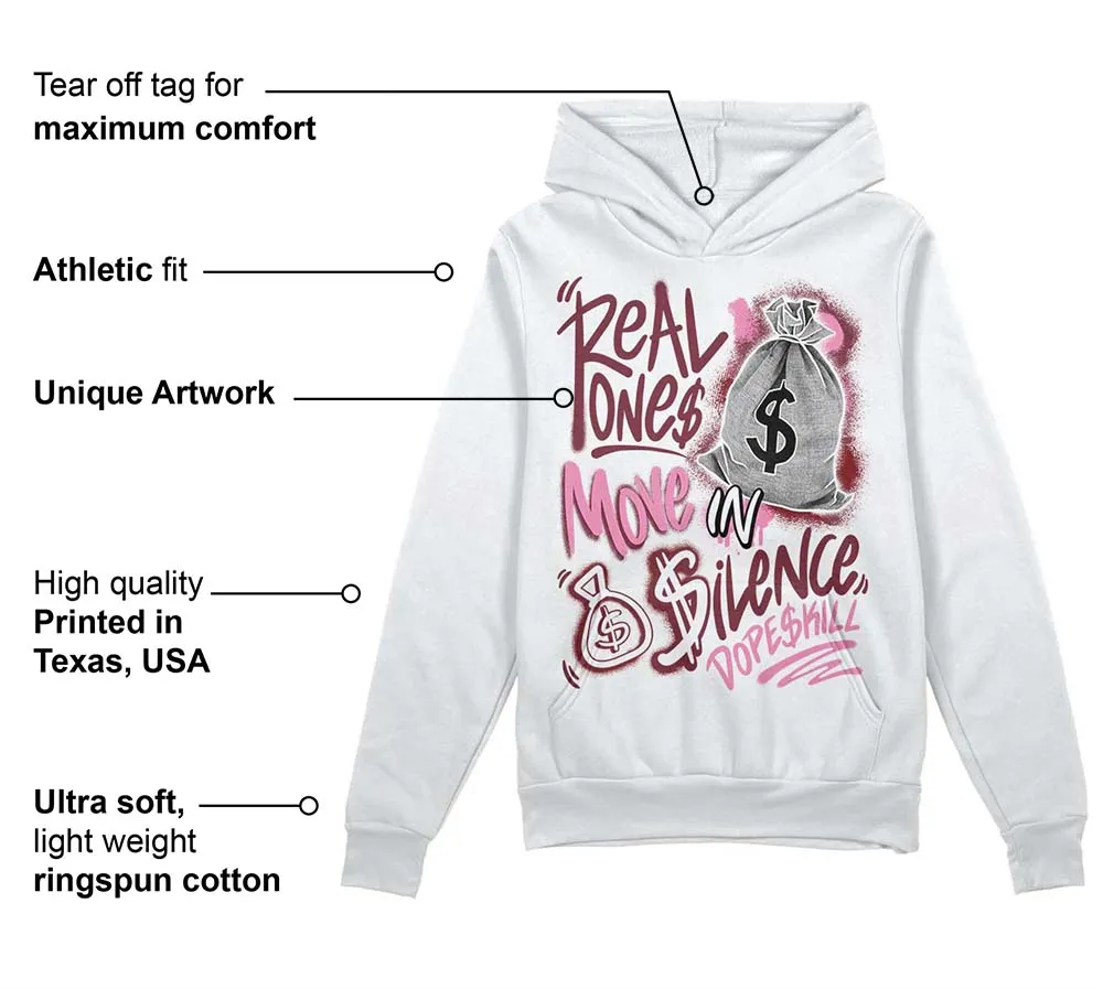 Team Red 1s DopeSkill Hoodie Sweatshirt Real Ones Move In Silence Graphic sold by DopeSkill product image thumbnail 3