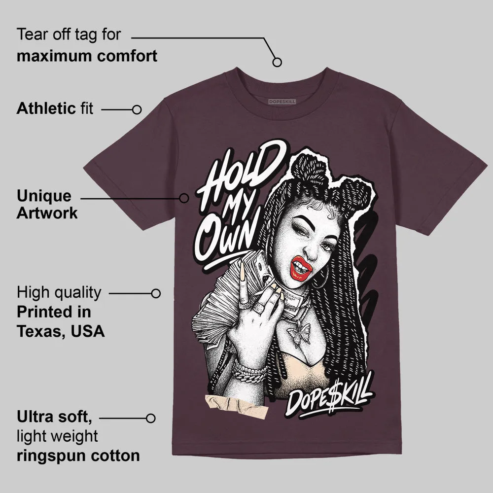 Violet Ore 3s DopeSkill Maroon T-shirt New H.M.O Graphic sold by DopeSkill product image thumbnail 2