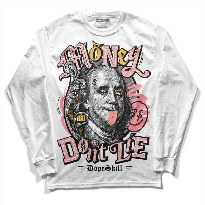 Red Stardust 3s DopeSkill Long Sleeve T-Shirt Money Don't Lie Graphic sold by DopeSkill