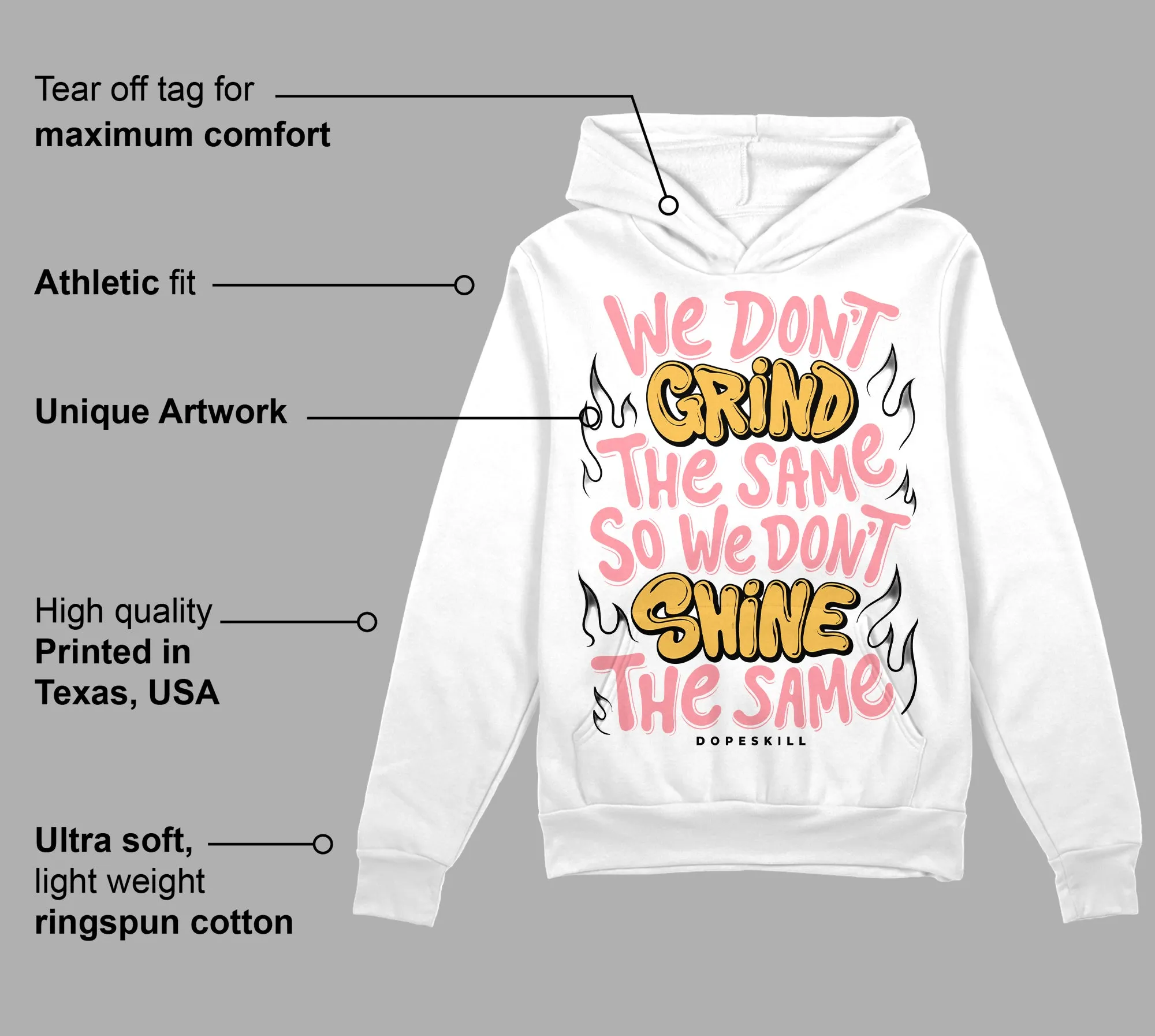 Red Stardust 3s DopeSkill Hoodie Sweatshirt Grind Shine Graphic sold by DopeSkill product image thumbnail 3