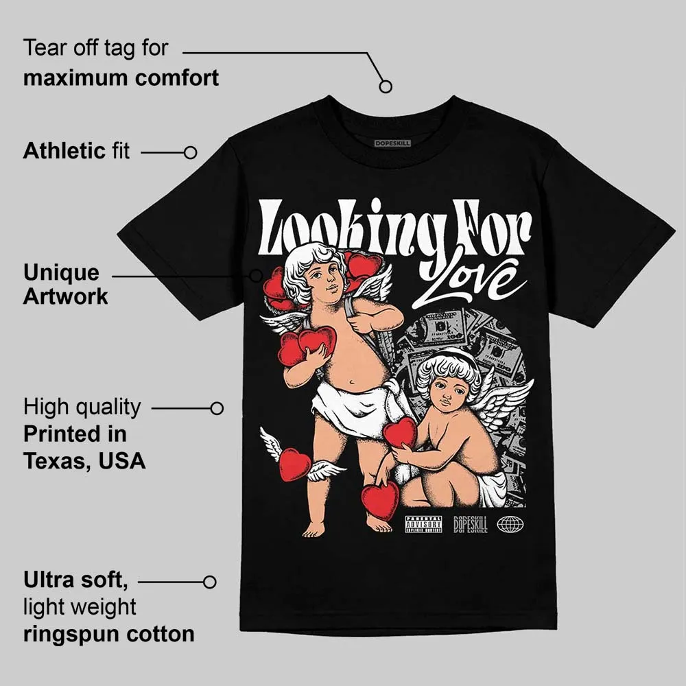 White Thunder 4s DopeSkill T-Shirt Looking For Love Graphic sold by DopeSkill product image thumbnail 3