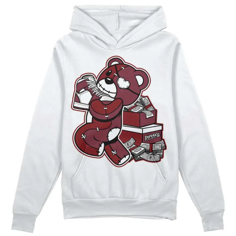 Team Red 1s DopeSkill Hoodie Sweatshirt Bear Steals Sneaker Graphic sold by DopeSkill