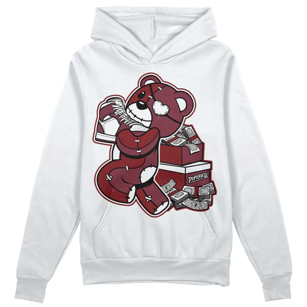 Team Red 1s DopeSkill Hoodie Sweatshirt Bear Steals Sneaker Graphic sold by DopeSkill