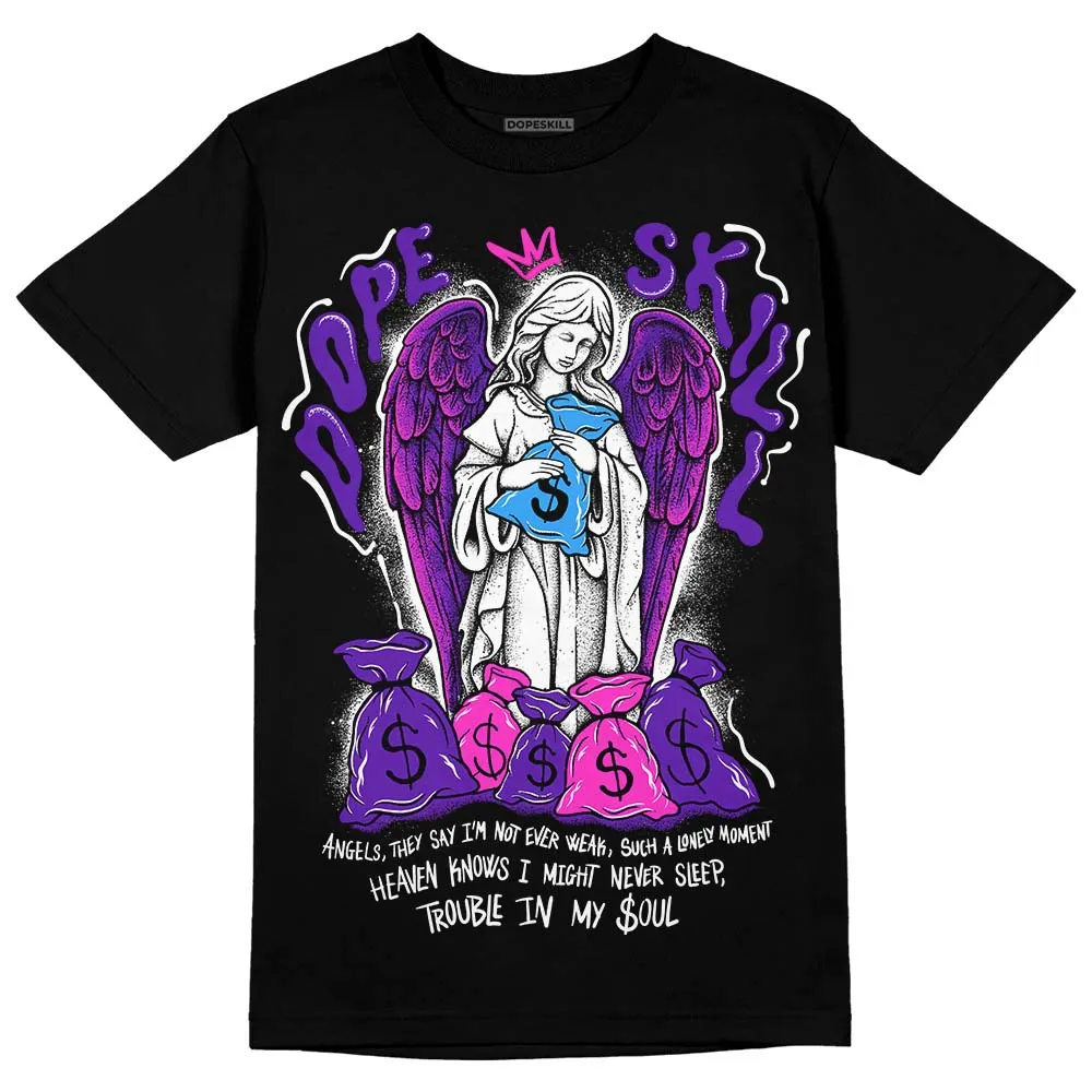 Dunk Purple Championship Court White DopeSkill T-Shirt Angels Graphic sold by DopeSkill product image thumbnail 2