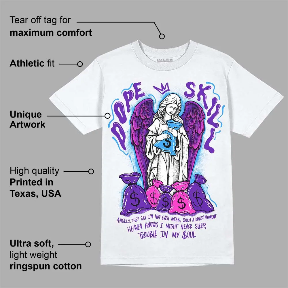 Dunk Purple Championship Court White DopeSkill T-Shirt Angels Graphic sold by DopeSkill product image thumbnail 3
