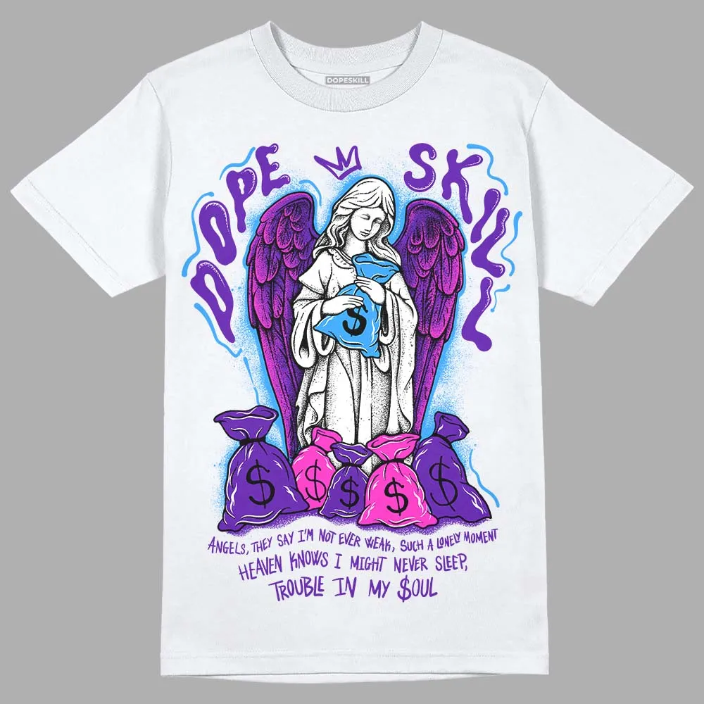 Dunk Purple Championship Court White DopeSkill T-Shirt Angels Graphic sold by DopeSkill