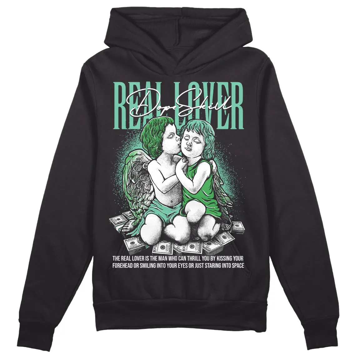 Green Glow 1s DopeSkill Hoodie Sweatshirt Real Lover Graphic sold by DopeSkill