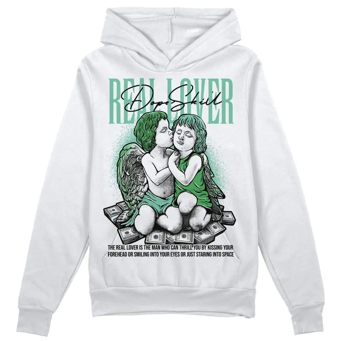 Green Glow 1s DopeSkill Hoodie Sweatshirt Real Lover Graphic sold by DopeSkill product image thumbnail 2