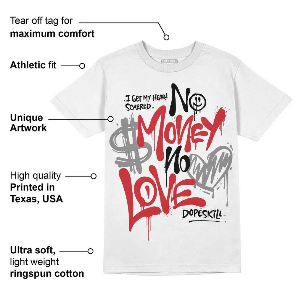Red Taxi 12s DopeSkill T-Shirt No Money No Love Typo Graphic sold by DopeSkill product image thumbnail 3