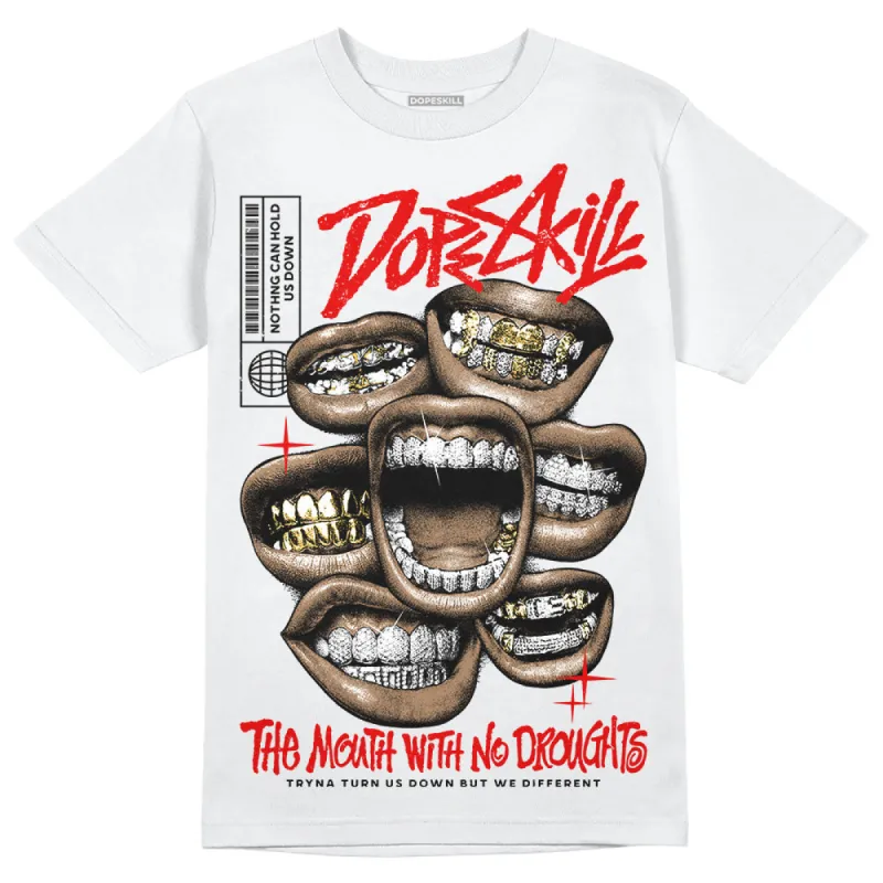Red Cement 4S DopeSkill T-Shirt The Mouth With No Droughts Graphic sold by DopeSkill