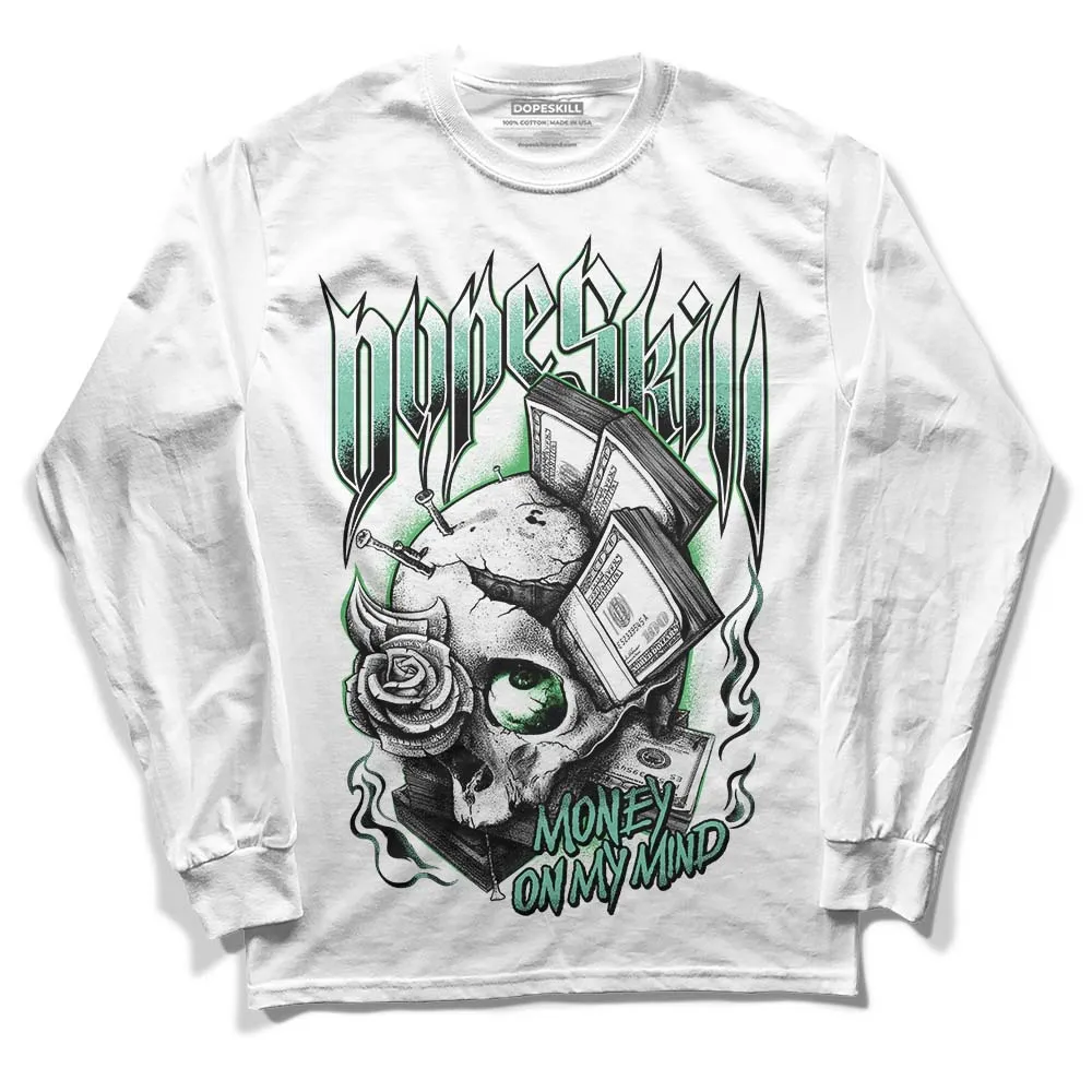 Green Glow 1s DopeSkill Long Sleeve T-Shirt Money On My Mind Graphic sold by DopeSkill product image thumbnail 2