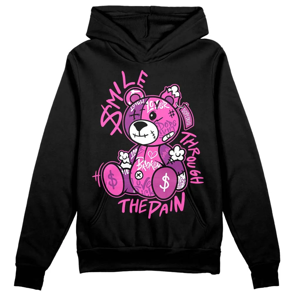 Hyper Violet 4s DopeSkill Hoodie Sweatshirt Smile Through The Pain Graphic sold by DopeSkill product image thumbnail 2
