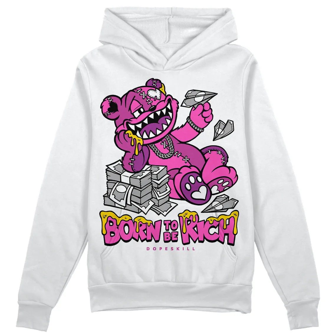 Hyper Violet 4s DopeSkill Hoodie Sweatshirt Born To Be Rich Graphic sold by DopeSkill