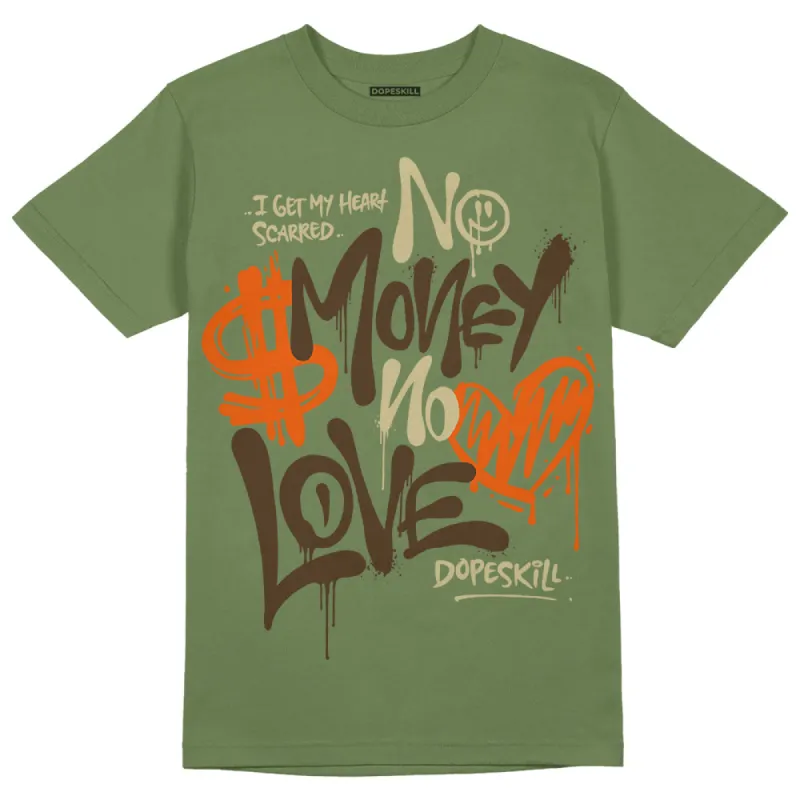 Olive Collection DopeSkill Olive T-shirt No Money No Love Typo Graphic sold by DopeSkill