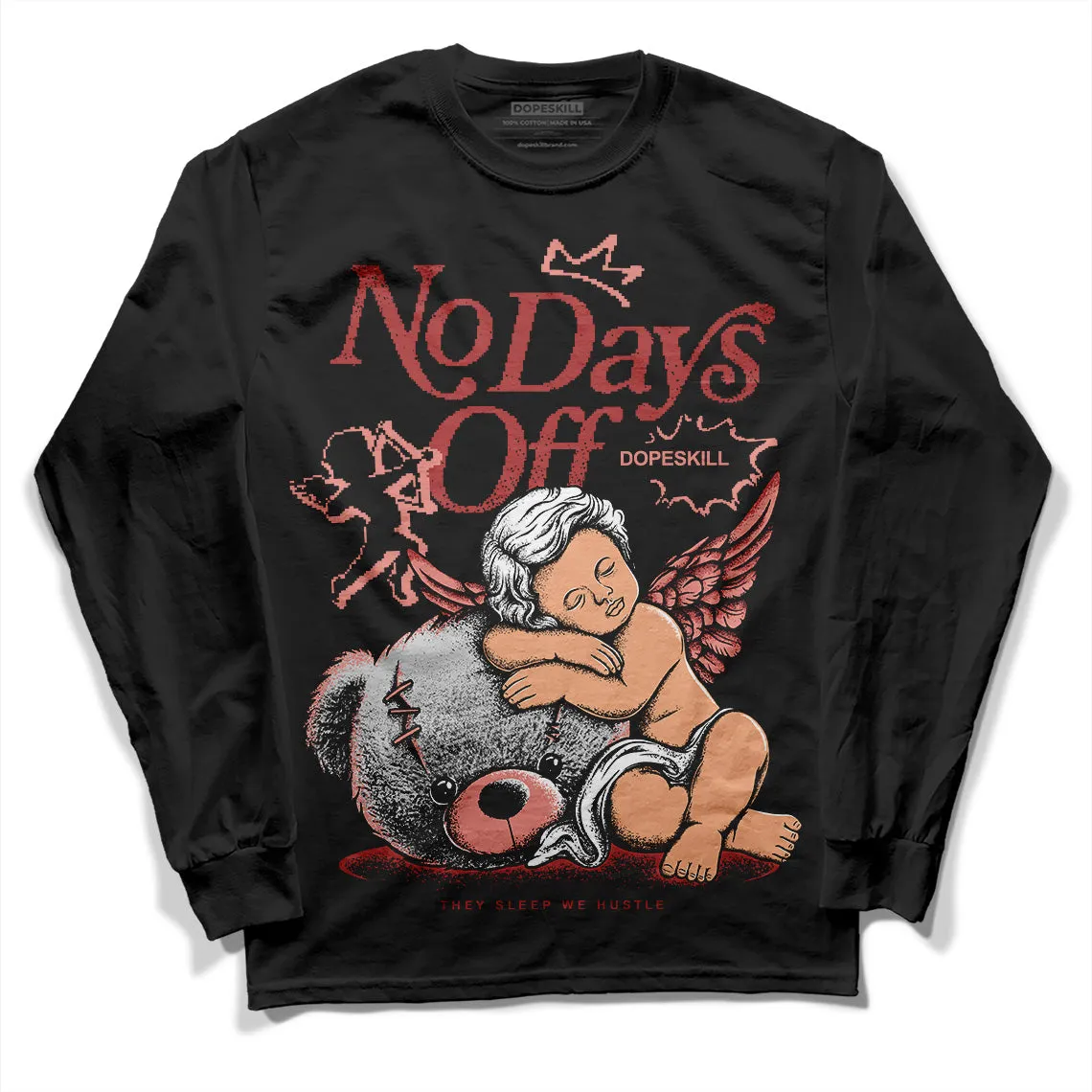 Dune Red 13s DopeSkill Long Sleeve T-Shirt New No Days Off Graphic sold by DopeSkill product image thumbnail 2