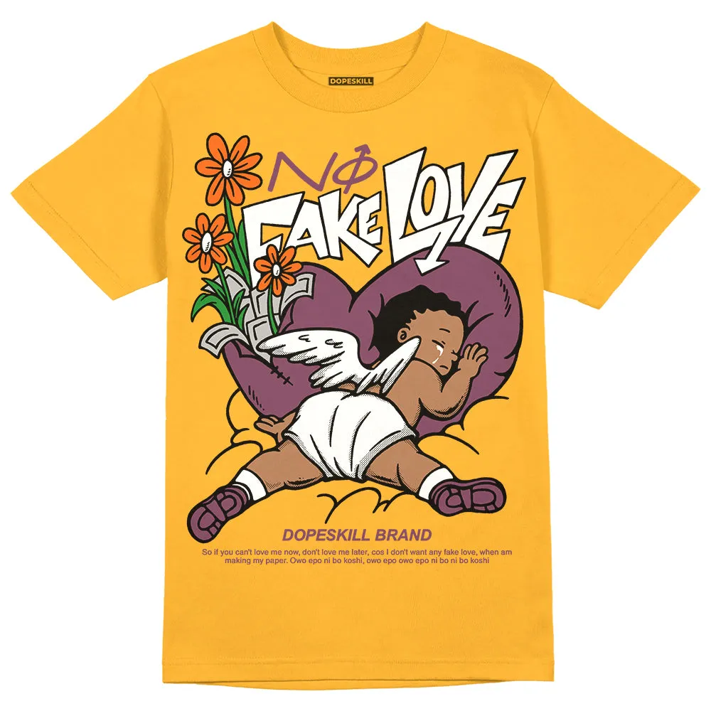 Brotherhood 1s High OG DopeSkill University Gold T-shirt No Fake Love Graphic sold by DopeSkill
