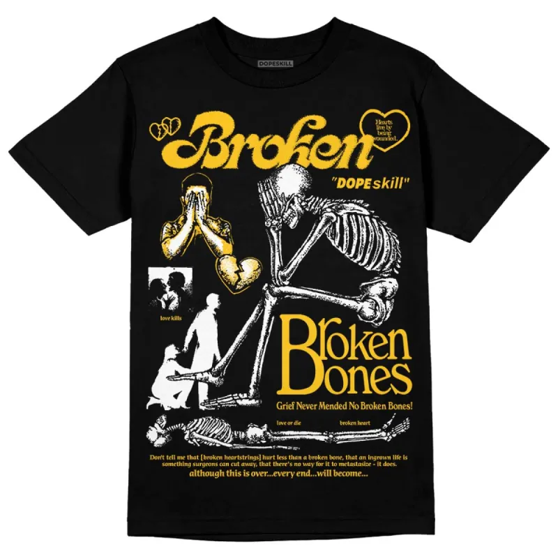 Yellow Collection DopeSkill T-Shirt Broken Bones Graphic sold by DopeSkill
