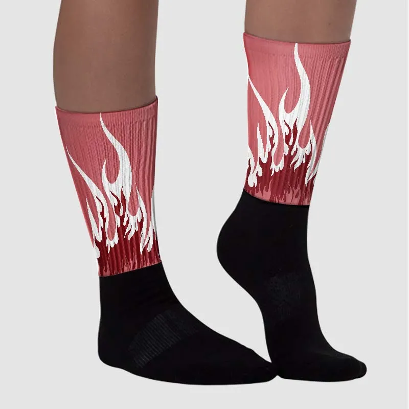 Valentine's Day Collection DopeSkill Sublimated Socks FIRE Graphic sold by DopeSkill product image thumbnail 3