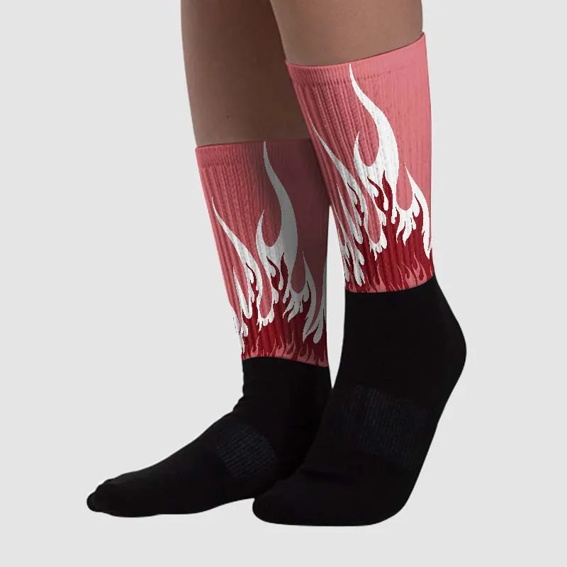 Valentine's Day Collection DopeSkill Sublimated Socks FIRE Graphic sold by DopeSkill product image thumbnail 2