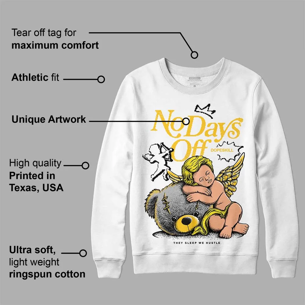 Vivid Sulfur 4s DopeSkill Sweatshirt New No Days Off Graphic sold by DopeSkill product image thumbnail 3