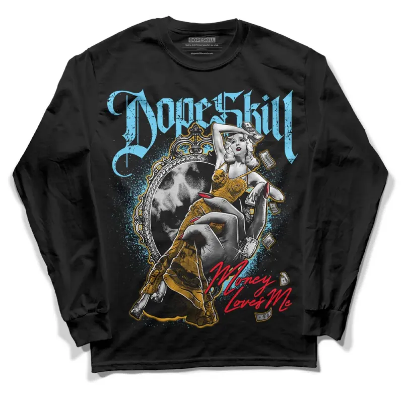 GS 'Six Championships' 1s DopeSkill Long Sleeve T-Shirt Money Loves Me Graphic sold by DopeSkill