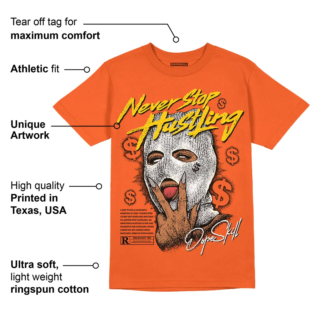 Georgia Peach 3s DopeSkill Orange T-shirt Never Stop Hustling Graphic sold by DopeSkill product image thumbnail 2