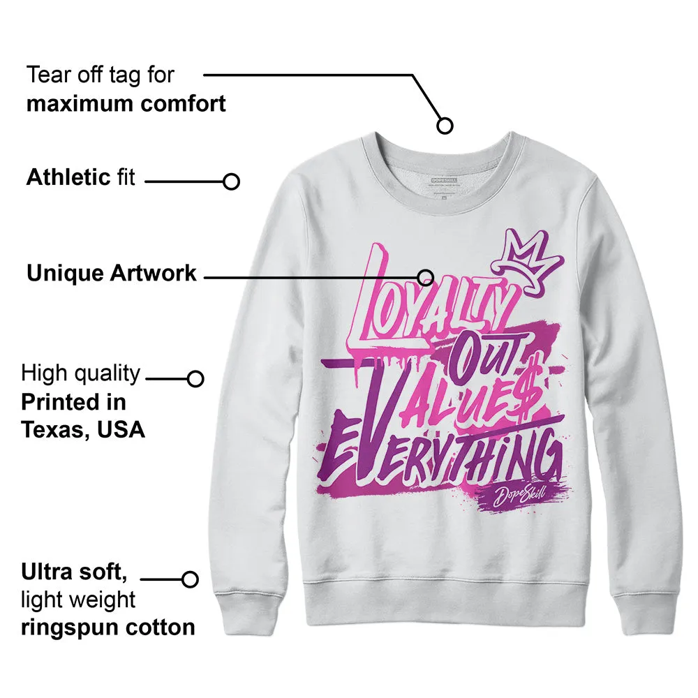 Hyper Violet 4s DopeSkill Sweatshirt LOVE Graphic sold by DopeSkill product image thumbnail 3