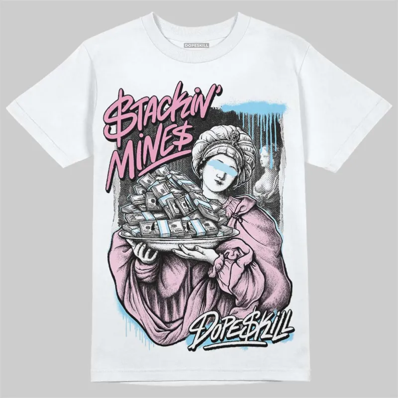 Paw Print Pink Foam 1s DopeSkill T-Shirt Stackin Mines Graphic sold by DopeSkill