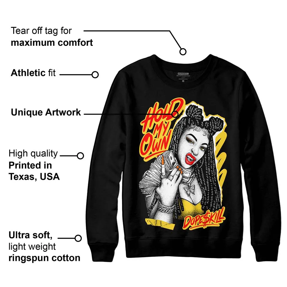 Black Tour Yellow AJ 4 Thunder DopeSkill Sweatshirt New H.M.O Graphic sold by DopeSkill product image thumbnail 3