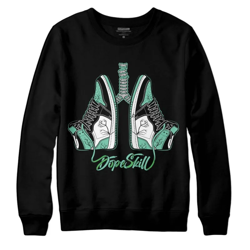 Green Glow 1s DopeSkill Sweatshirt Breathe Graphic sold by DopeSkill