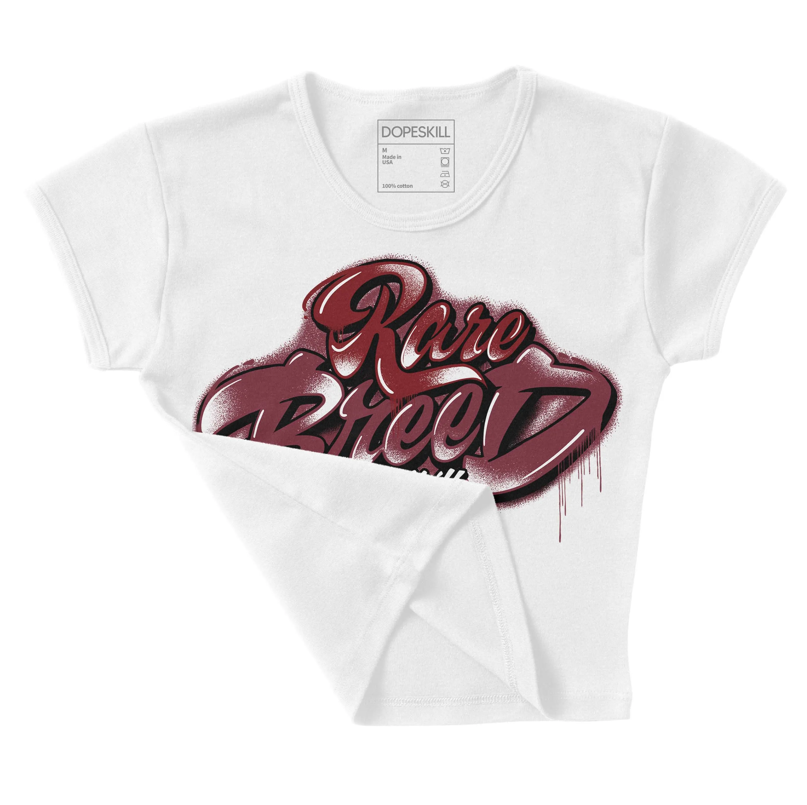 Team Red 1s DopeSkill Women's Crop Top Rare Breed Type Graphic sold by DopeSkill product image thumbnail 3