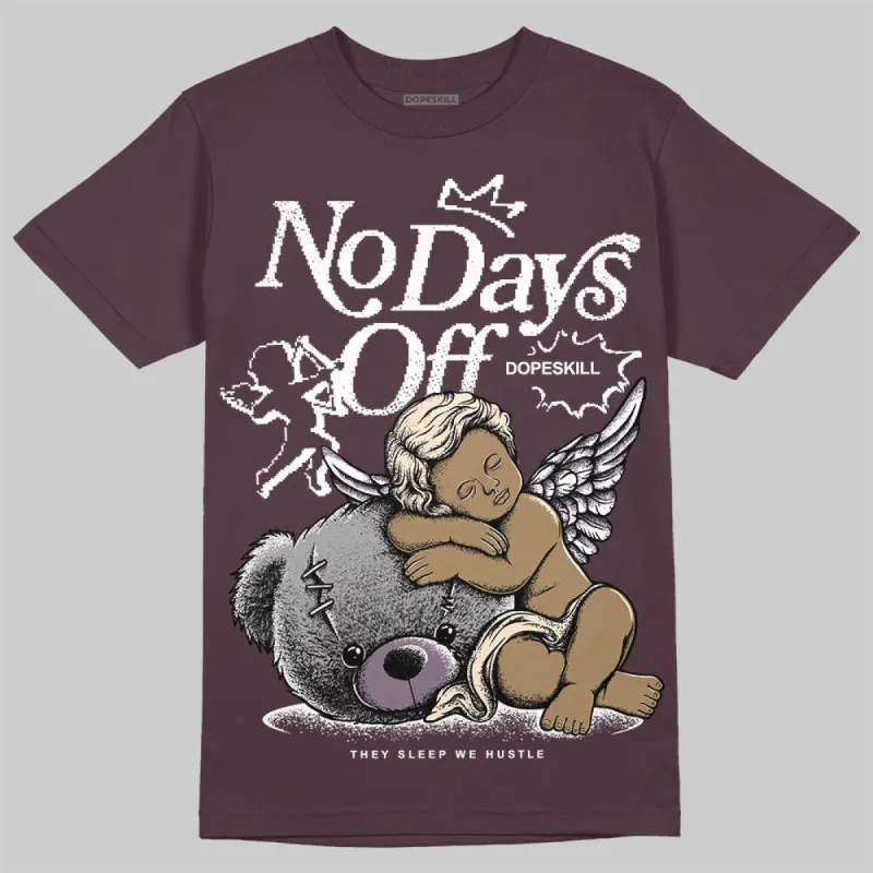 Burgundy Crush 3s DopeSkill Maroon T-shirt New No Days Off Graphic sold by DopeSkill