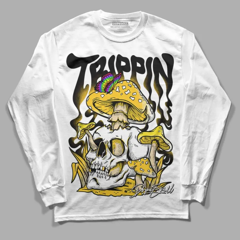 Vivid Sulfur 4s DopeSkill Long Sleeve T-Shirt Trippin Graphic sold by DopeSkill