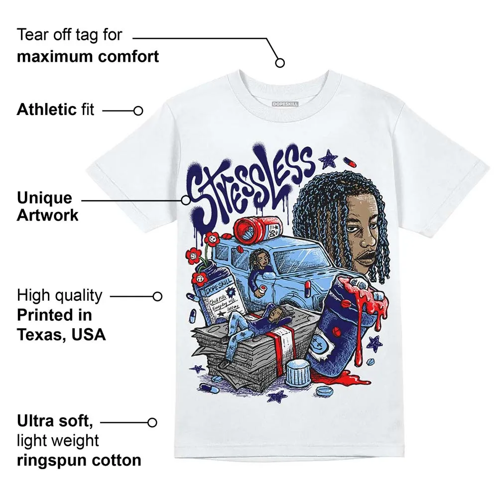 University Blue Collection DopeSkill T-Shirt Stressless Graphic sold by DopeSkill product image thumbnail 3